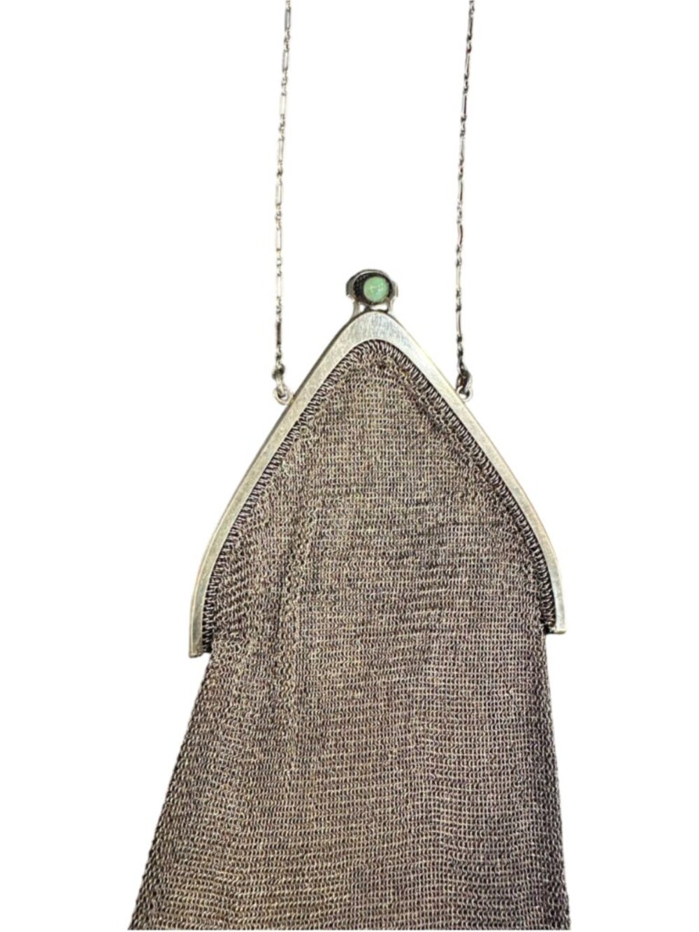 Antique 1900-1920s Sterling Silver Mesh Evening Bag - Picture 5 of 11